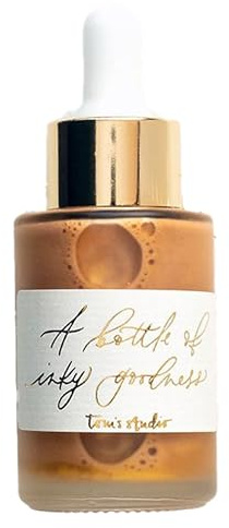 Tom’s Studio Premium Calligraphy Ink | (30ml, Gold) | Water Resistant Ink for Dip Pens & Brushes, with Pipette | Best for Flourishes, Artwork and Illustrations | Acid Free, Non Toxic and Vegan |