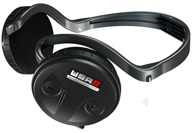 XP METAL DETECTORS WSAII Fastest Wireless Headphones Compatible with Deus II RC and WS6 Master Metal detectors, Foldable, Compact, Lightweight and Fully Rainproof Headphones