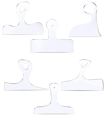 REHOC Gabarits de toupie pour planche à découper, gabarit de traçage incurvé, outils pour le travail du bois, gabarit de planche à découper en acrylique transparent