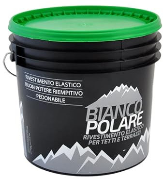 La zappa Vernice acrilica per tetti resistente agli agenti atmosferici diluibile con acqua (20 Kg, Verde)