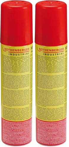 ROTHENBERGER Industrial 2x ROFILL Nachfüllgas 100 ml | Feuerzeuggas | Gaskartusche | Universalgas | hoher Reinheitsgrad | für Feuerzeuge Gasbrenner zum wieder befüllen inkl. 5 Adapter | 35840
