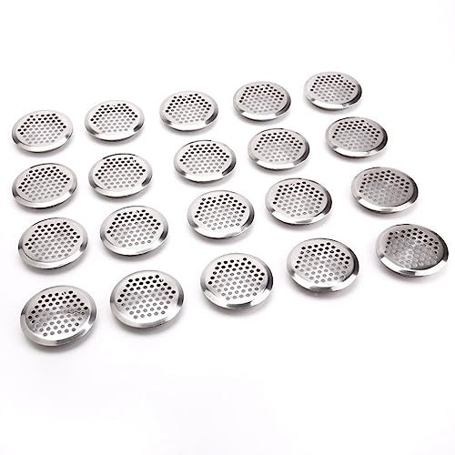 Angoily 20stücke Rundes Lüftungsgitter Aus Lochdurchmesser Passender Lochdurchmesser Für Küchen Büros