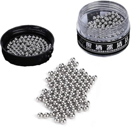 Dekanter Reinigung Perlen, 500PCS Metall Reinigung Perlen Wein Karaffe Dekanter Wein Dekanter und Karaffen Wein Dekanter Reinigung Perlen Wiederverwendbare Wein Dekanter Reinigung Kugeln