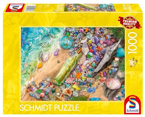 Schmidt 59769 Leuchtendes Strandgut Puzzle, 1000 Teile