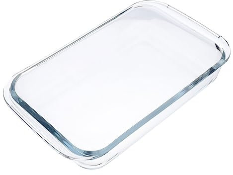 Milisten Bakeware Microwave Glass Plate Tempered Glass Pizza Oven Baking Plate Microwave Baking Dish Pan Roasting Pie Pan Sushi Cutlery Set