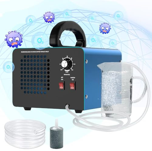 Generatore di ozono da 32 g/H con 2 modalità, ozonizzatore industriale O3 ozono purificatore d'aria con timer da 30 minuti fino a 300 ㎡, senza odori per auto/appartamento/fumo/animali domestici/odori