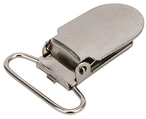 TOPINCN Metall-Hosenträger-Clips, 20 Stück, Schnuller-Clips, Metall-Schnuller-Clips, Kleidungsdekoration für Kleidung, Basteln, Basteln, Schmuck, Hosenträger-Clip-Ersatzzubehör (20 Teile)