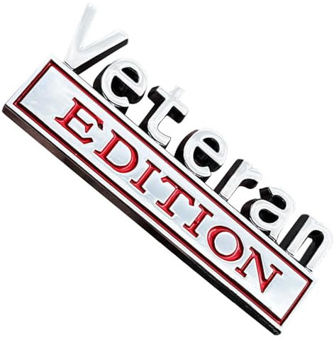 Auto-Emblem „Veteran Edition“, LKW-Emblem „Veteran Edition“ | Auto-Abzeichen-Aufkleber - Selbstklebendes Auto-Emblem, Buchstaben-Abzeichen-Aufkleber, Auto-LKW-Aufkleber für Fahrzeuge, PKW, LKW, SUV