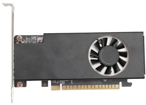 Yanmis Scheda Grafica 4G 128 Bit con Ventola di Raffreddamento, Memoria Video GDDR5, Uscita DVI, per PC da Gioco ITX, Multimedia HD