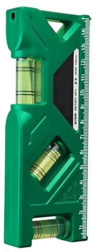 Nivelador de bolsillo Magnético: nivel de plomería multifuncional, pequeño nivelador | Herramienta de nivelación de burbujas, nivel de plomada, herramienta de medición de nivelación de nivelador de ca