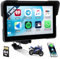 [2025] CAMECHO 7 Pulgadas Inalámbrico Moto Carplay Android Auto, IP67 Impermeable HD Pantalla Táctil GPS Display para Motos con Doble Bluetooth +EQ Airplay Android Cast Siri, G00gle Assistant