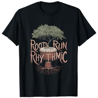 Roots Run Rhythmische Djembe T-Shirt
