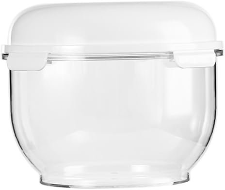 Heidouse Récipient à épreuves de pâte 3l Récipient Transparent à Pain à Pain avec Couvercle Easy Wash PP Bol pour Salade, mélange, Battement d'oeufs