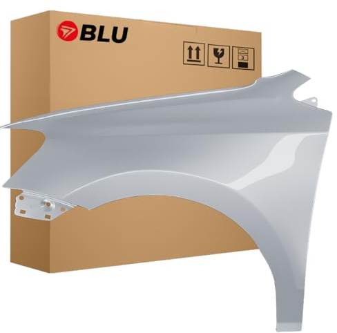 BLU Premium Kotflügel Passend für VW Volkswagen Polo 6R1 LA7W Links Silber | 2009-2017 | Vorderseite Vorne | Verzinkt & Lackiert | Einbaufertig