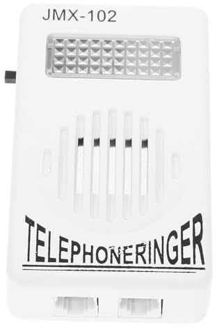 Amplificador de Timbre para Teléfono Fijo sin Pilas Blanco Pp | Volumen Reforzado, Diseño Compacto y Ligero, Uso Doméstico, Líneas Telefónicas