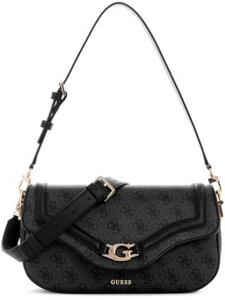 GUESS DEA GIRLFRIEND SATCHEL, COLOR CLO - COAL LOGO CLO - COAL LOGO One Size