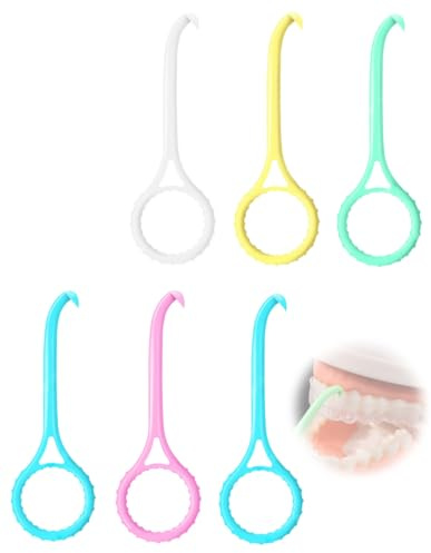 JUKOTA 6 Piezas Extracción Del Alineador, Removedor De Alineador Herramientas, Herramientas de Extracción de Alineador para Brackets Invisibles, Para El Cuidado Bucal Dental (Colorful)