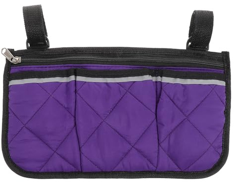 Warmhm Rollstuhltasche Seitlich Aufbewahrungstasche aus Robustem Material mit Verstellbaren Gurten Praktische Organizer tasche für Rollstuhl Scooter Elektromobil Vielseitig für Schlüssel