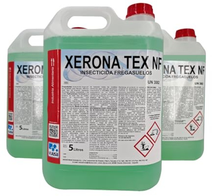 Xerona Tex Friegasuelos Insecticida 5L – Limpia, Elimina y Repele Hormigas, Cucarachas y Arañas. Efecto Residual. Apto Industria Alimentaria (3)
