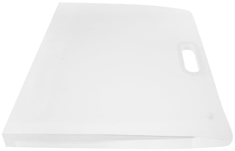 iplusmile Paquet de Rangement Transparent pour Documents 8K Dossier de Fichiers Portable en Plastique Pochette Étanche Polyvalente pour Dessins et Œuvres d'art École et Bureau Capacité
