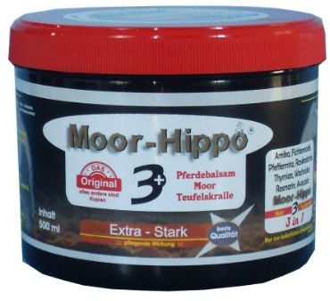 HagoYoicn Lth Moor - Hippo 3 Pferdebalsam mit Moor und Teufelskralle 500 ml