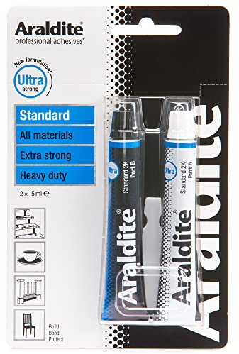 Araldite ARA-400001 Adesivo professionale (2 tubi x 15ml)