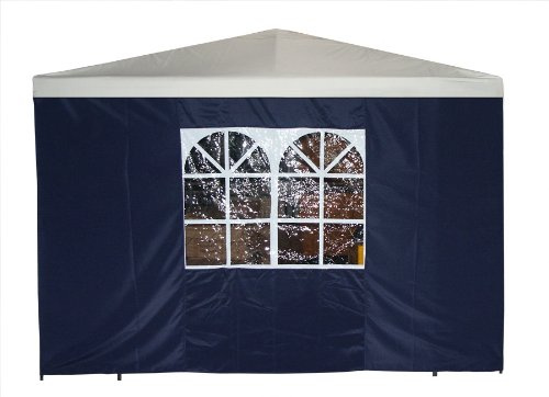 Seitenteil für Pavillon 3x3 Meter mit Fenster, blau