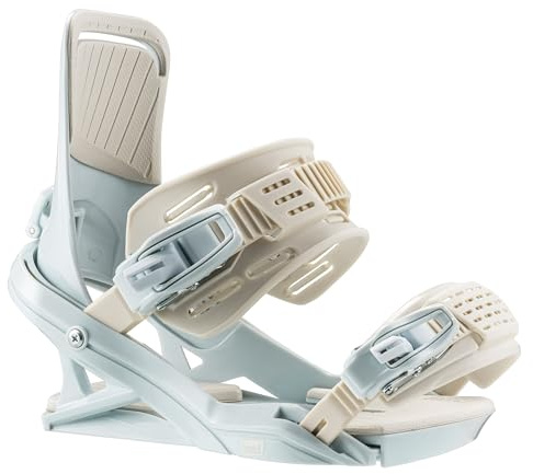 HEAD FX FAY I LYT Women's Snowboard Bindings - All-Mountain Medium Flex Bindings Compatible with 4x4, 3x3 and Channel Systems, Ice, M
