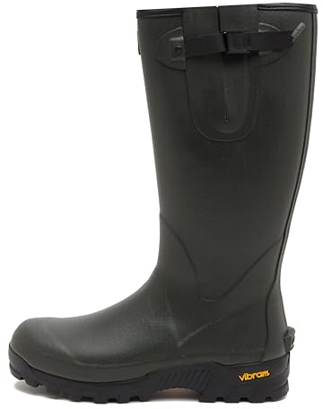 Hoggs of Fife Field Sport Neoprene-Lined Rubber Boots Green - Handmade from a natural compound, XSTrek high-performance Vibram outsole