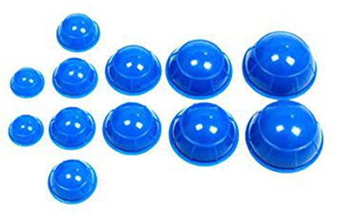Glield Schröpfen Set mit 12 Schröpfgläser aus Silikon BG02