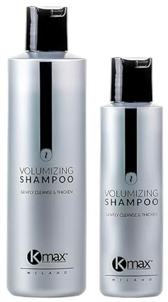 Kmax Volumizing Shampoo, Detergente Delicato, Condizionante e Volumizzante a Base di Aloe Vera e Gomma Guar - Uso Frequente - Formato da 250 ml