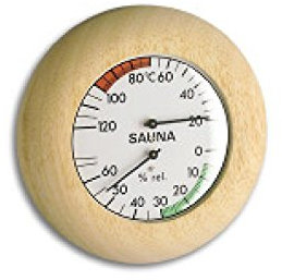 Lamp Sauna Thermo-hygromètre Rond