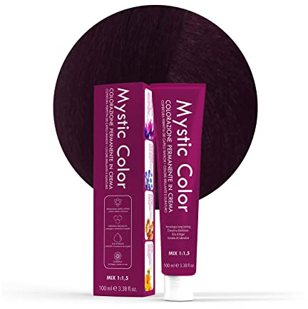 Mystic Color, Tinta per Capelli, Colore Castano Irisée 4.2 | Colorazione Professionale in Crema a Lunga Durata, Con Cheratina Idrolizzata, Olio di Argan e Calendula, 100 ml
