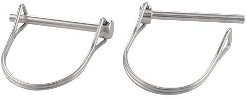 2 Pack Safety Coupler Pin 0.197 x 1.97(5mm x 50mm), Full Marine Grade 316 Stainless Steel Heavy Duty Shaft Locking Pin