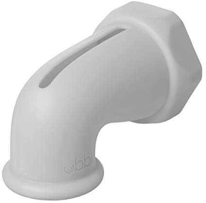 Ubbi Bath Spout Safety Guard, Soft Silicone Spout Cover for Baby Bath Time, Must Have Bath Time Accessory, Grey, Large Tap Protector