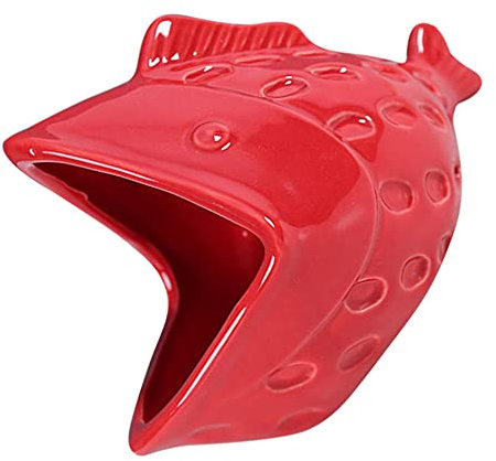 Aschenbecher Windaschenbecher Achenbecher Ornamente Schöne Fische Rauchen Aschenschale Tischtisch Aschenbecher Einzigartige Aschenbecher Schöne Verzierung-Rot