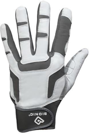 Bionic Reliefgrip 2.0 Herren-Golfhandschuh (Silber, Größe L, rechts)