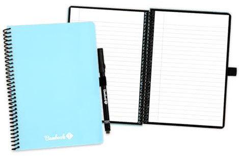 BAMBOOK - digitales notizbuch mit stift-A5-Farbenfroh Blau-Liniert - Digital notebook