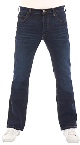 Lee herrjeans bootcut, Denver byxor, blå herrjeans, bomull, stretch, denim blå, w30 w31 w32 w33 w34 w36 w38 w40 w42 w44, 36W x 32L