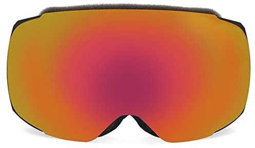 PJDDP Lunettes de Ski OTG, Masque de Ski 100% Protection UV400 Anti-buée, Protection Lunettes Lens pour Hommes & Femme pour Ski Snowboard Autres Sports Hiver, Compatible avec Casque
