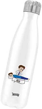 Borraccia Termica Bottiglia Termica Acciaio Inox 500ml Bottiglia Termica Made in Italy Ecologica 24 Ore Freddo & 12 h Caldo - Personalizzata con nome - Osteopata Uomo
