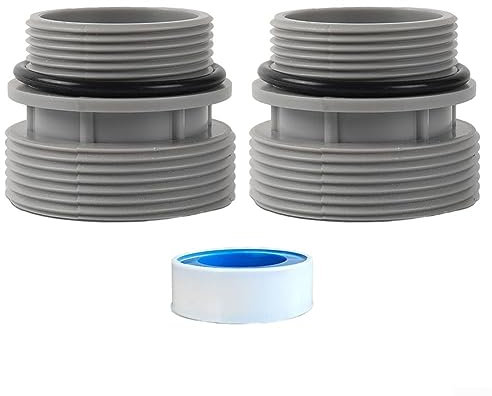 EpheyFIF Filterschlauch-Umrüstsatz, für Intex für Coleman Schwimmbadschlauch-Umbausatz, 40 mm oberirdischer Pool-Filterschlauch-Umbausatz, 2 Stück