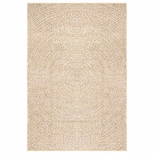 vidaXL Teppich, Läufer Jute-Optik Indoor Outdoor, Teppich UV-beständig für Terrasse Balkon Garten Wohnzimmer, Küchenteppich, Beige 160x230cm