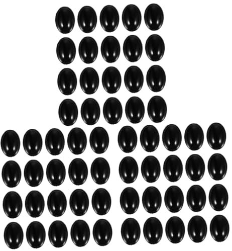 IWOWHERO 300stücke Schwarze Plastikköpfe Und Sicherheitsaugen Für Puppen Oval Geeignet Für Amigurumi Und Bastelprojekte Hochwertiges Bastelzubehör Für Kreative Bastelarbeiten