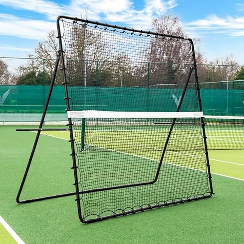 VERMONT Jumbo Tennis Rebounder Net [9ft x 7ft] | Adjustable Angle Tennis Practice Net for Indoor and Outdoor Use - Versatile Multi-Sport Use