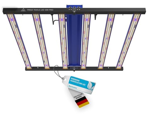 TREEZ TOOLS® Pro LED Grow Light | 500W | Full-Spectrum Pflanzenlampe für Indoor-Garten & Anzucht