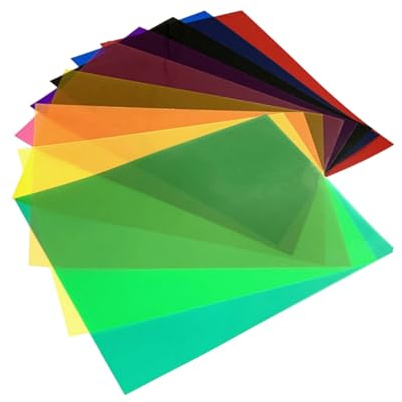 Papier d'emballage en cellophane | Feuilles de cellophane colorées pour