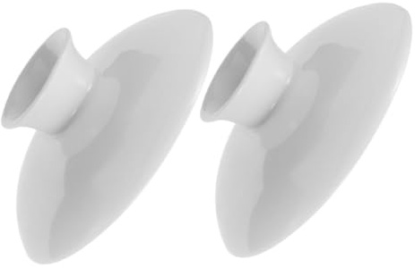 TOYANDONA 2 pezzi Coperchio in Ceramica Bianco per Tazza da Tè Resistente al Calore con Pomello Facile da Usare Accessorio Elegante per Cucina Ristorante e Hotel
