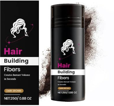Poudre Texture Cheveux,Fibres de kératine capillaires - Poudre Coiffante Homme,poudre capillaire épaississante pour cheveux fins ou cassants,Effet Mat Et Volume poudres Texturisante (Marron foncé)