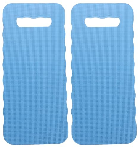 POPETPOP 2 Stück Pack Knieschoner und Gartensitzmatten aus Eva 40x18x2cm rutschfest Leicht und Formstabil Kniepolster für Gartenarbeit Camping und Yoga Zufällige Farbe